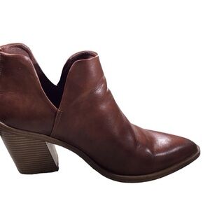 My Soft Brown Leather Ankle Booties with Heels size 9.5
